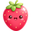 Cute LM strawberry logo